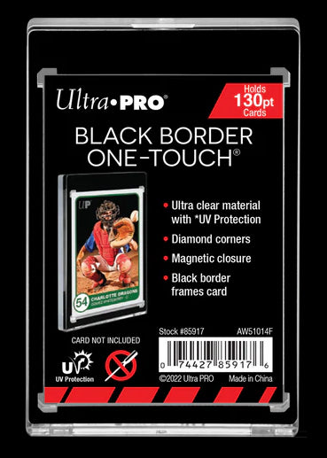 25x Ultra PRO 130PT Black Border ONE-TOUCH Magnetic Holder