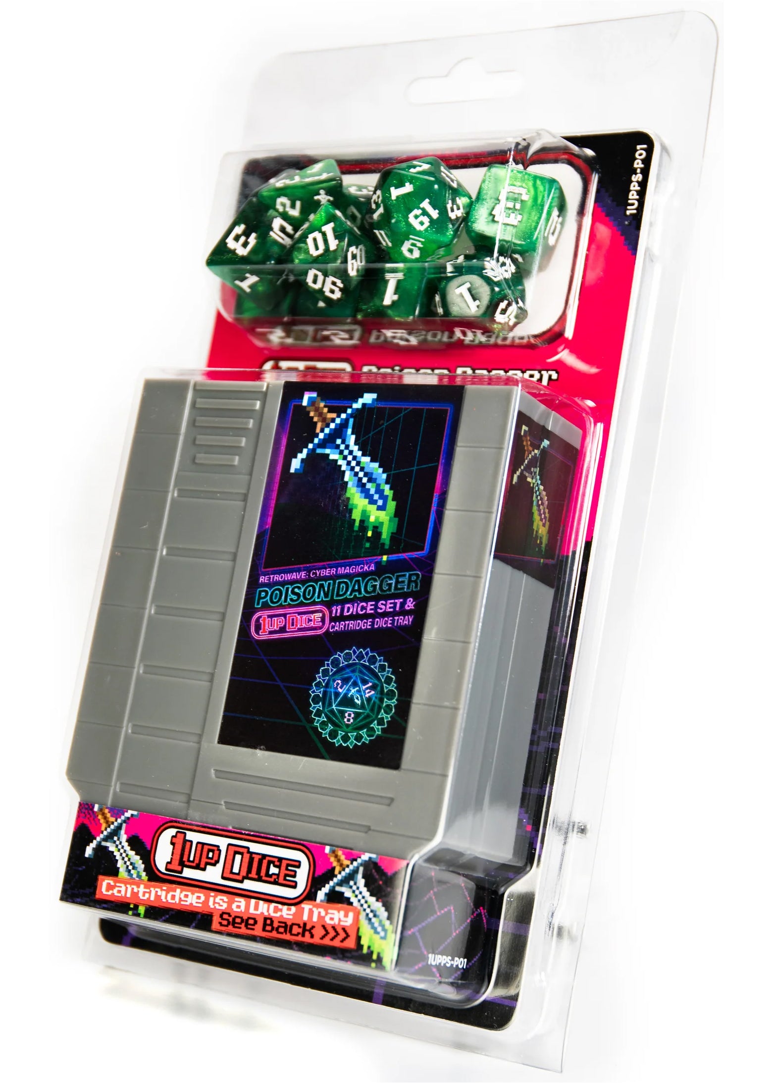 1UP-Dice Poison Dagger Polyhedral Dice Set