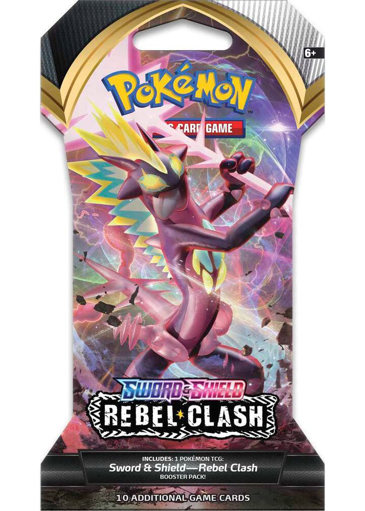 Pokémon TCG Sword & Shield Rebel Clash Sleeved Booster Pack