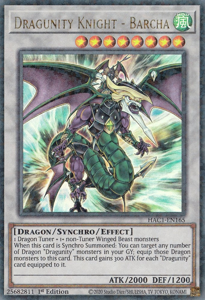 Dragunity Knight - Barcha (Duel Terminal)