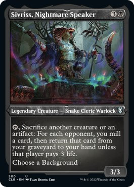 Sivriss, Nightmare Speaker (Foil Etched)