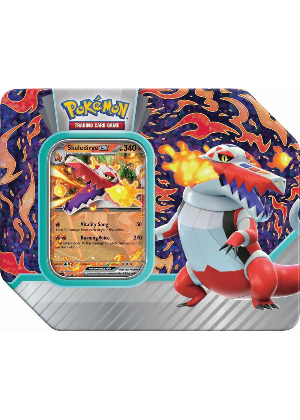 Pokémon TCG Paldea Partners Skeledirge ex Tin