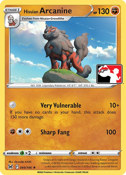 Hisuian Arcanine - 084/196