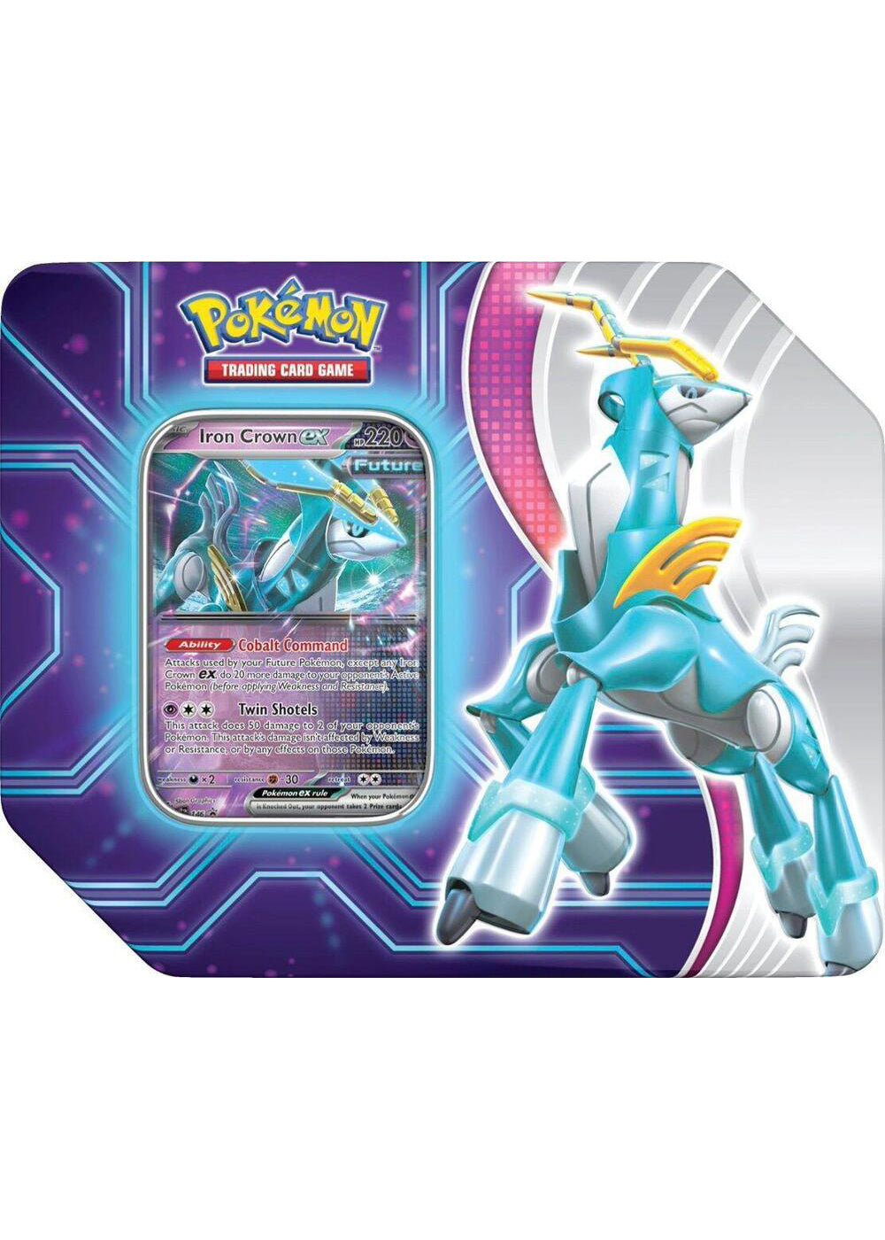 Pokémon Paradox Destinies Iron Crown ex Tin