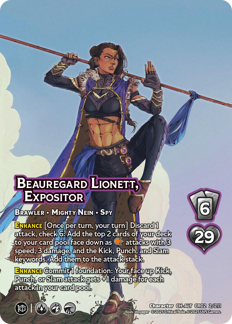 Beauregard Lionett, Expositor (Alternate Art)