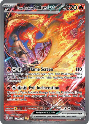 Team Rocket's Moltres ex - 229/182