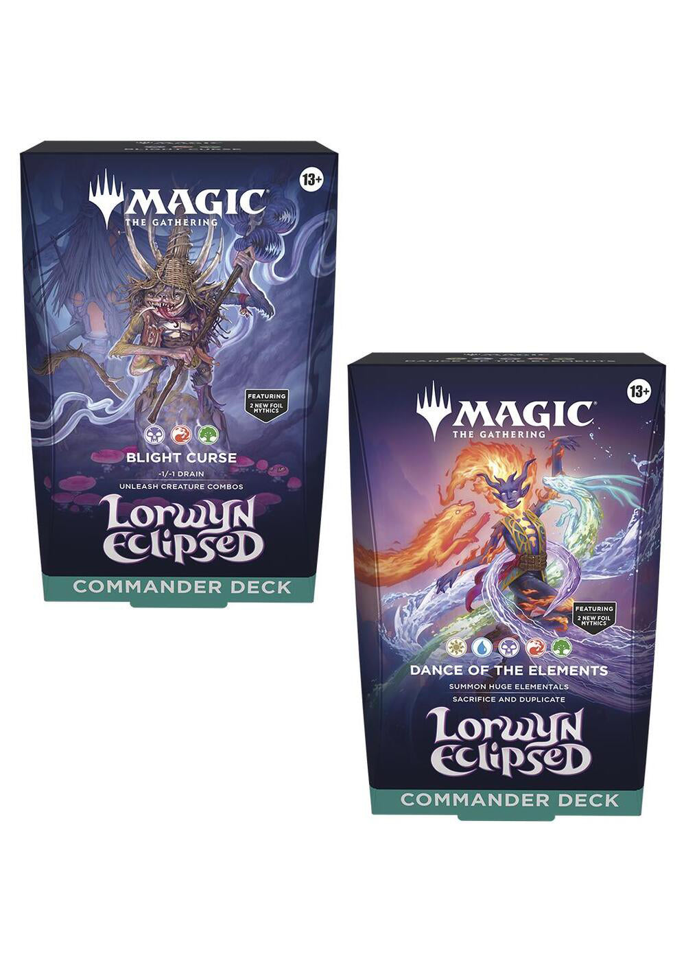 (Pre-Order January 23rd) MTG Lorwyn Eclipsed Commander Deck Set of 2