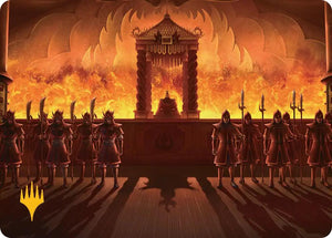 Fire Lord Ozai Art Card (Gold-Stamped Planeswalker Symbol)