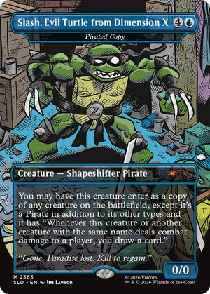 Slash, Evil Turtle from Dimension X - Pirated Copy