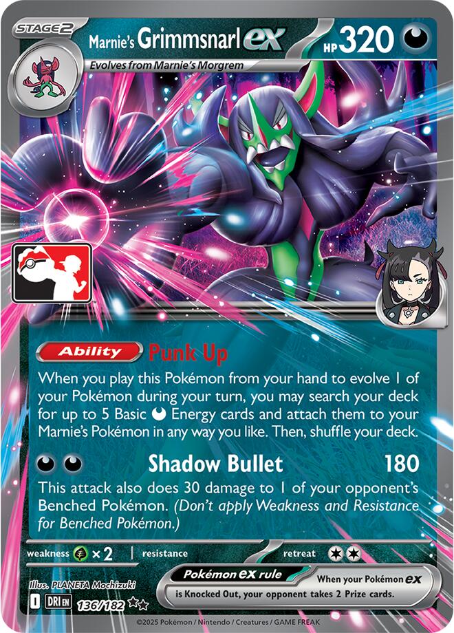 Marnie's Grimmsnarl ex - 136/182