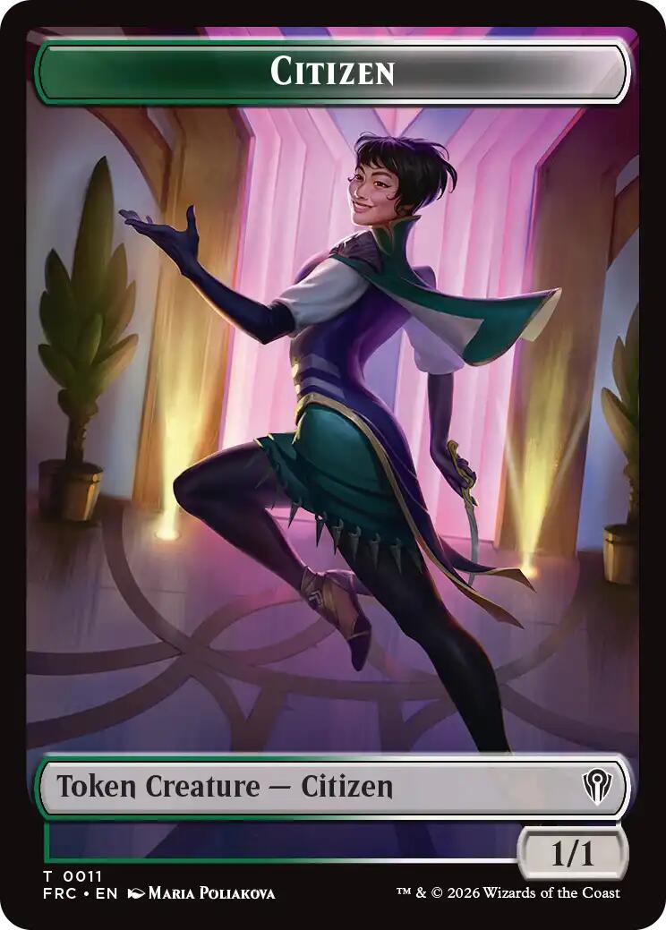 Citizen // Phyrexian Mite Double-Sided Token