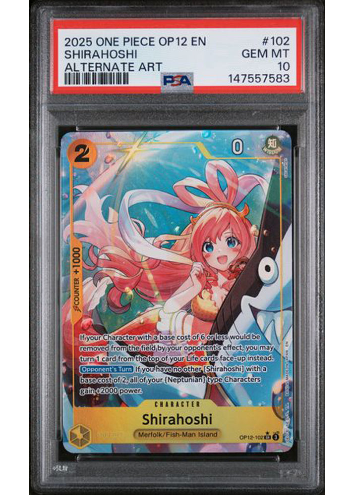 Shirahoshi (Alternate Art) Legacy of the Master PSA 10