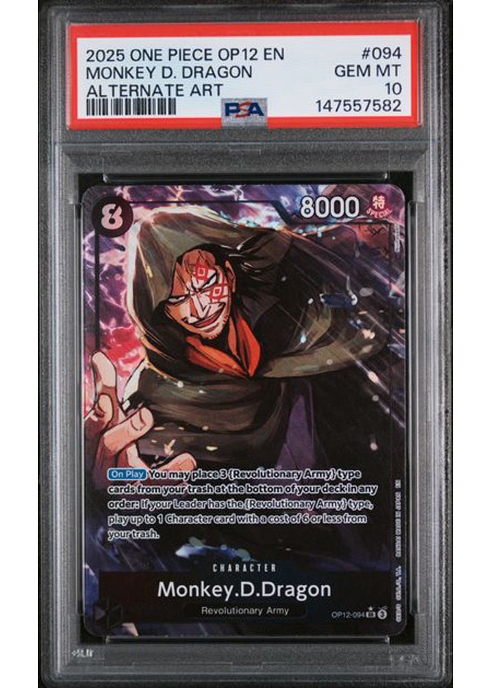 Monkey.D.Dragon (Alternate Art) Legacy of the Master PSA 10