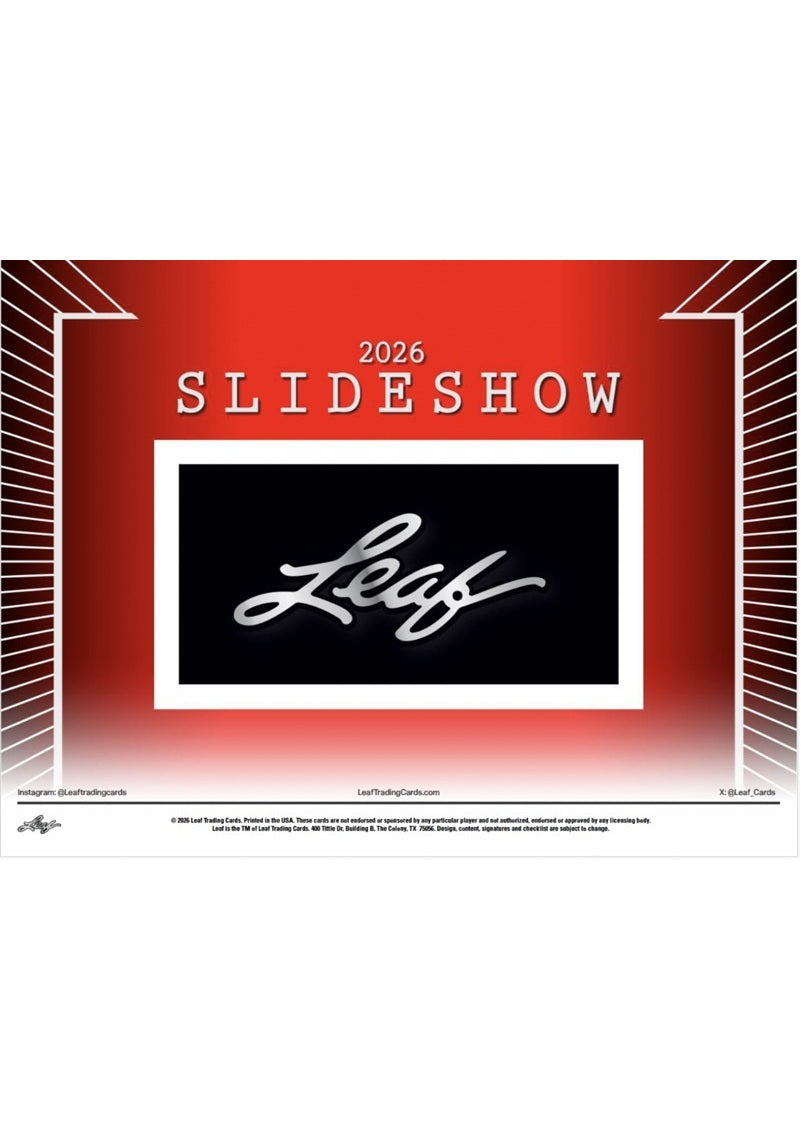 2026 Leaf Slideshow Hobby Box