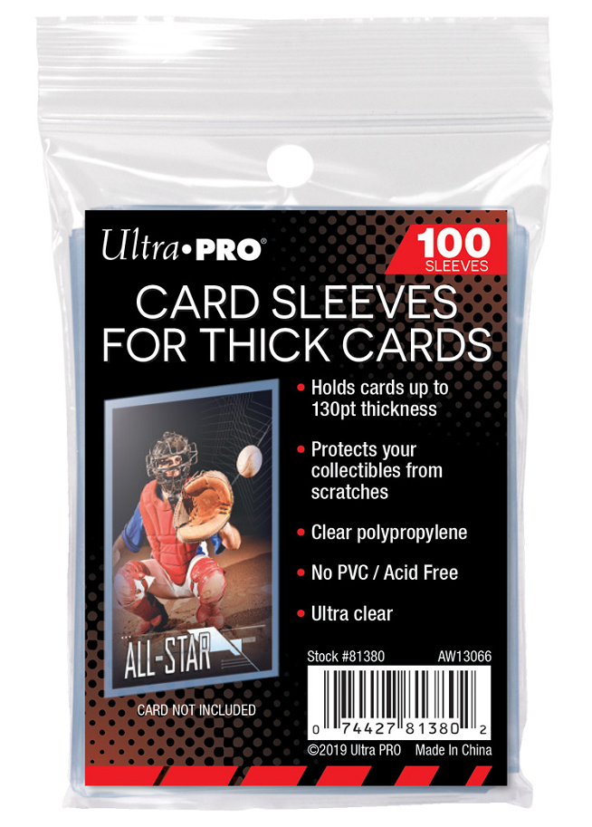 Ultra PRO Card Sleeves For Thick Cards 130pt 100ct