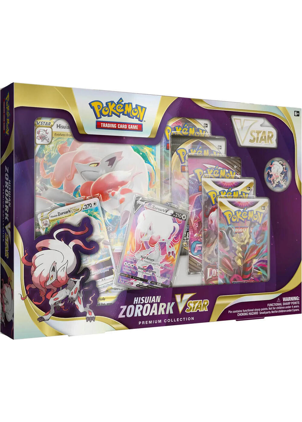Pokémon TCG Hisuian Zoroark VSTAR Premium Collection (International Version)