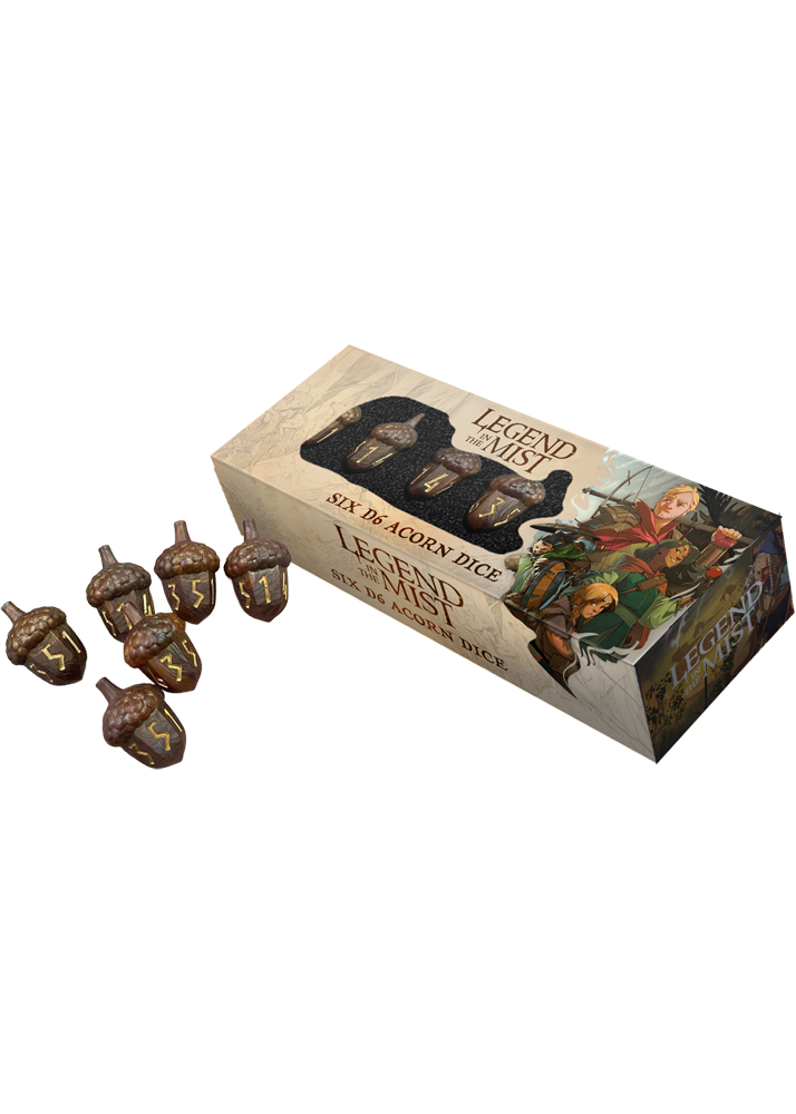 FanRoll Legend in the Mist Six D6 Acorn Dice