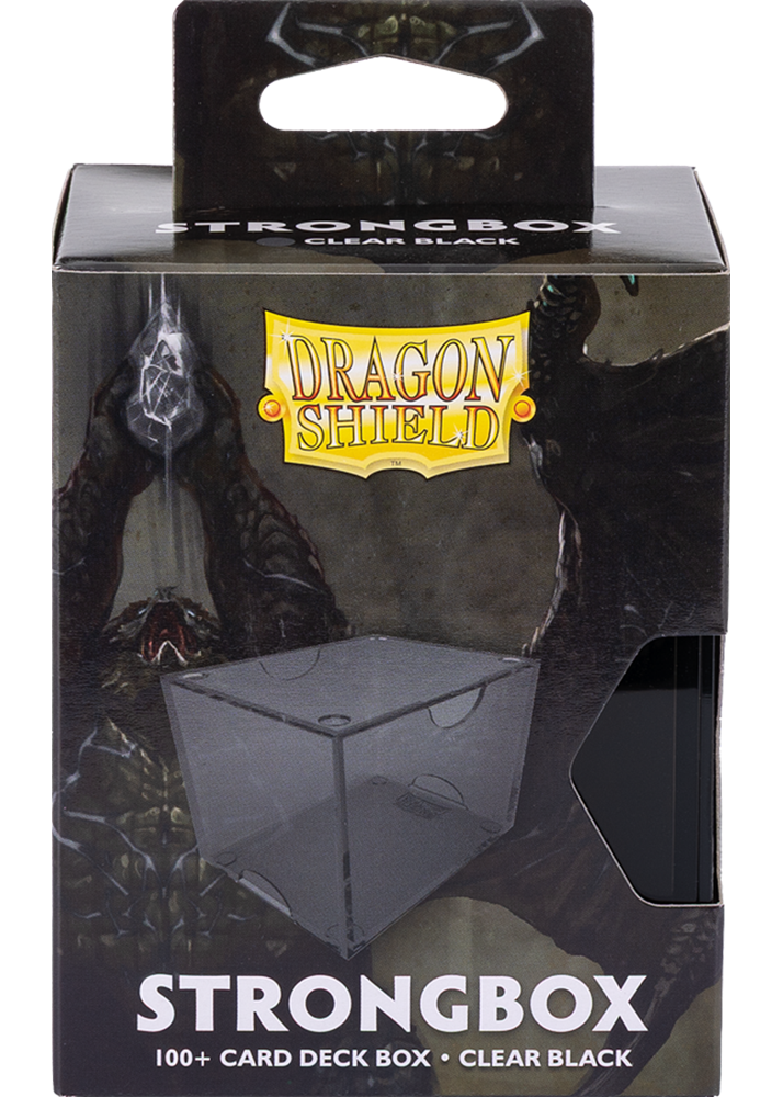 Dragon Shield Strongbox Clear Black 100+