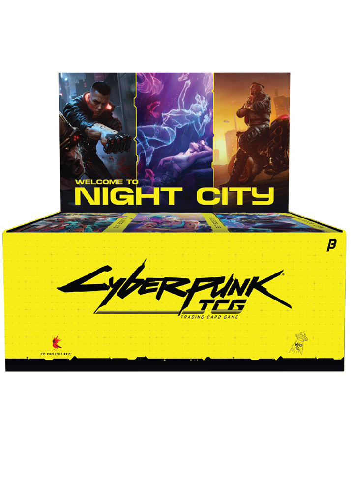 Cyberpunk TCG Welcome to Night City Beta Booster Display