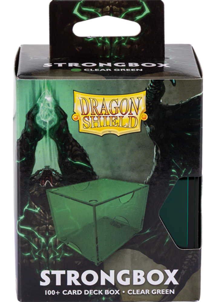 Dragon Shield Strongbox Clear Clear Green 100+