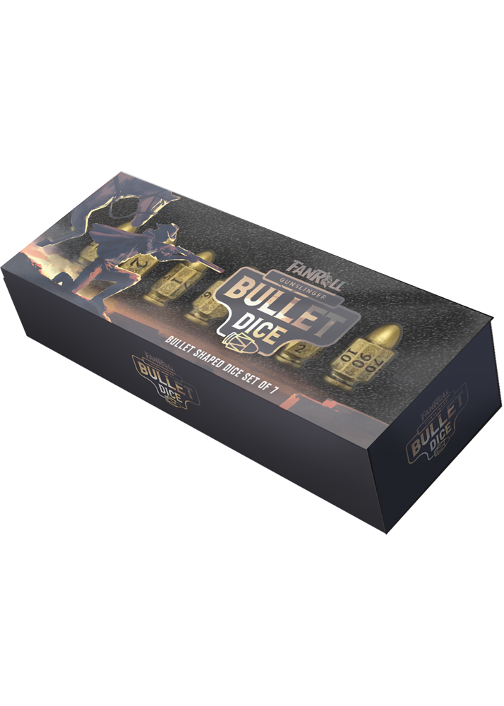 FanRoll Gunslinger Bullet Shaped Dice Set