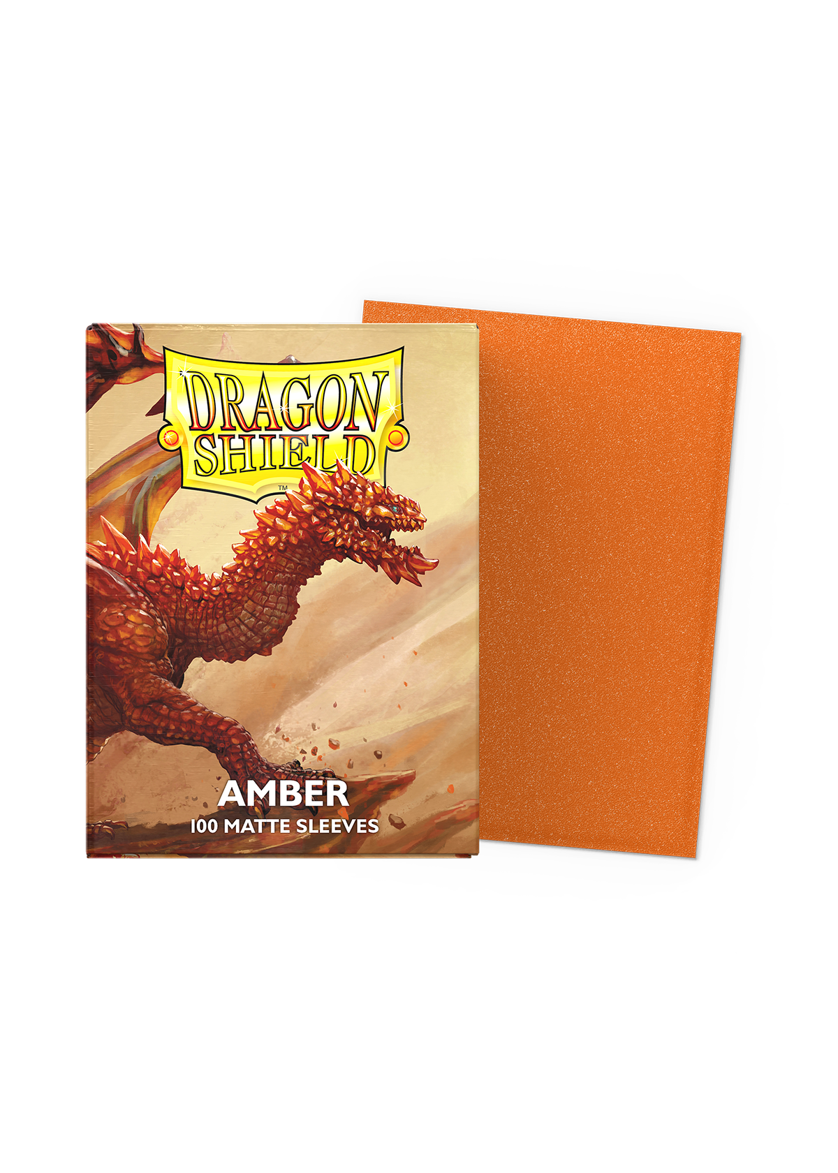Dragon Shield Sleeves Matte Amber 100ct