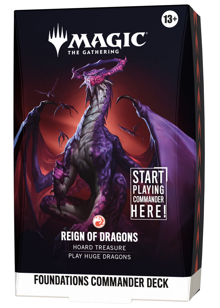 MTG Foundations Commander Deck Reign of Dragons