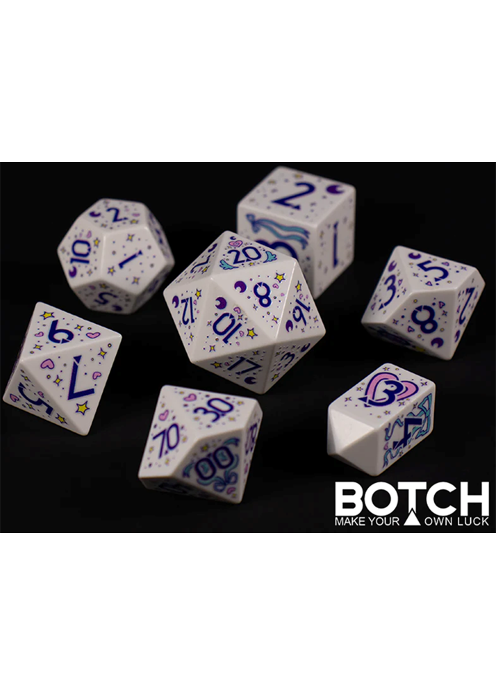 Botch Dice Magic Princess 7-Die RPG Set