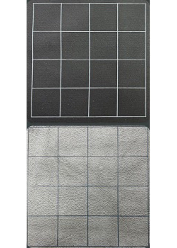 Chessex Megamat  1" Square Reversible Black-Grey 34.5" x 48"
