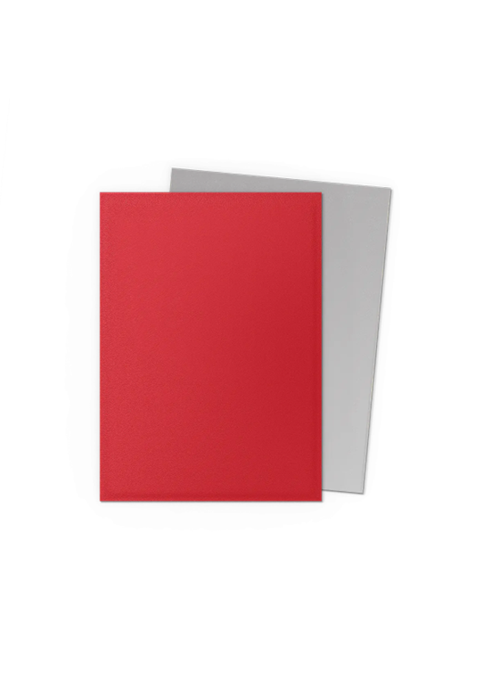 Dragon Shield Sleeves Dual Matte Crimson & Silver