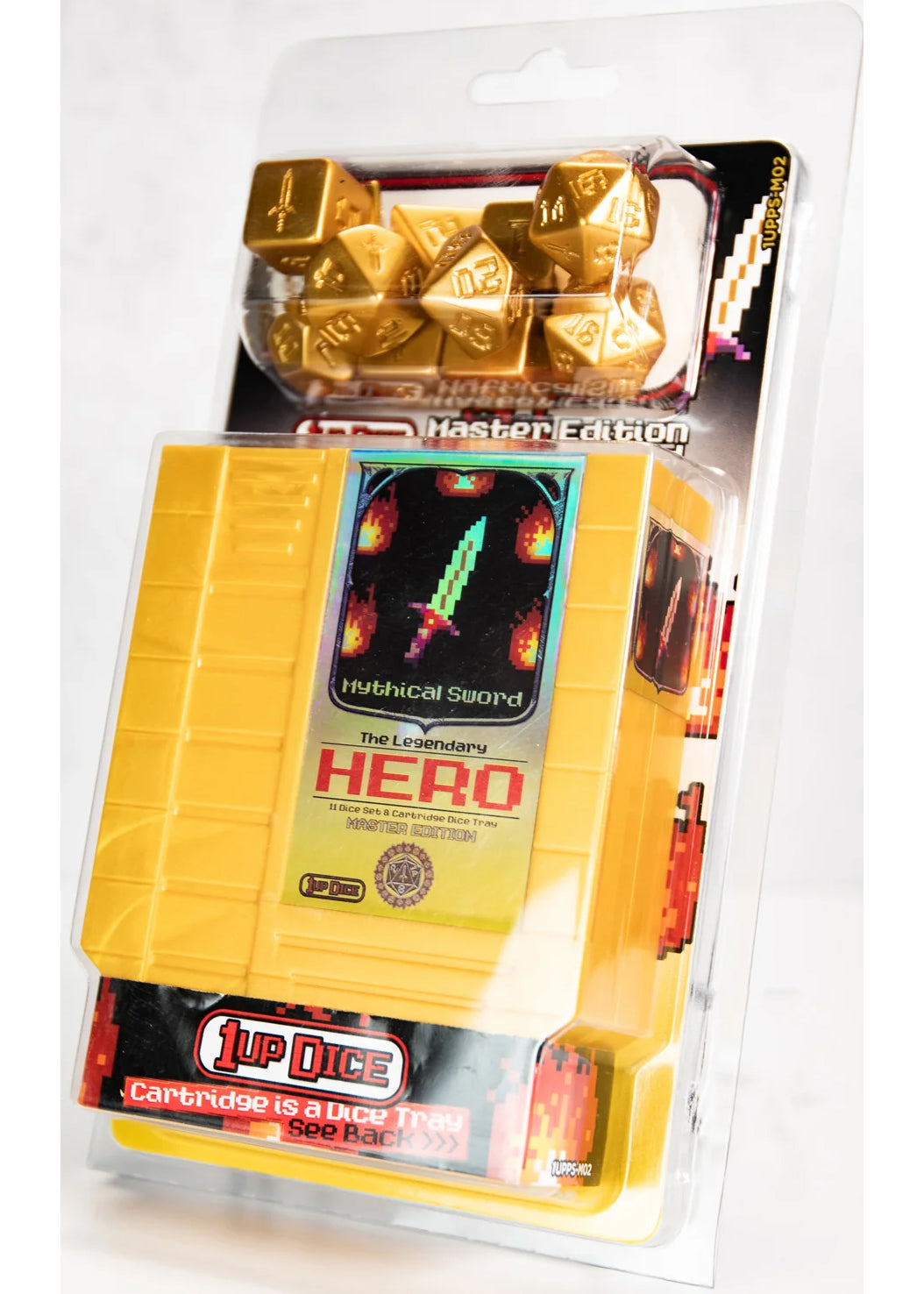 1UP-Dice Master Edition Mythical Sword Polyhedral Dice Set