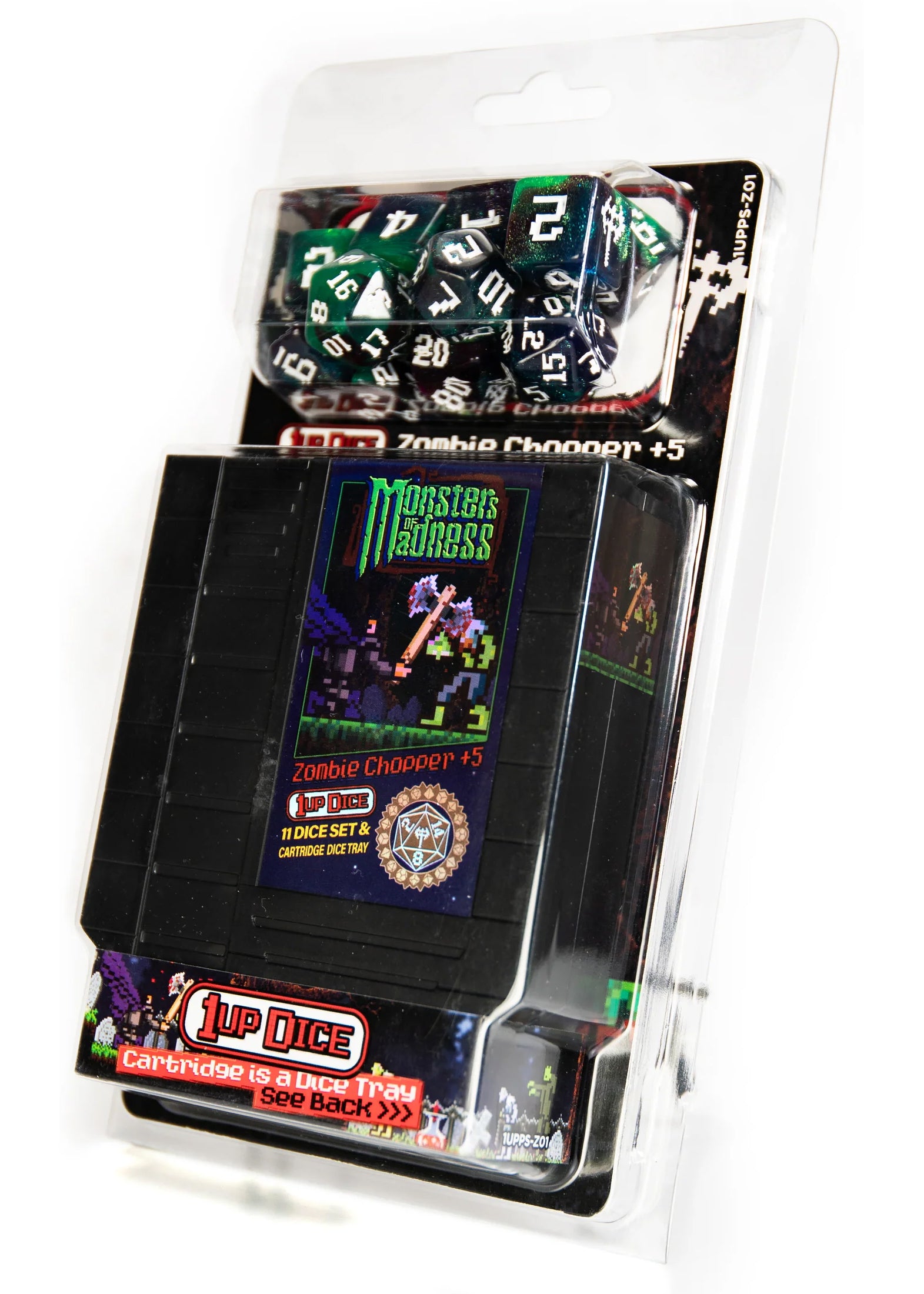 1UP-Dice Zombie Chopper Polyhedral Dice Set