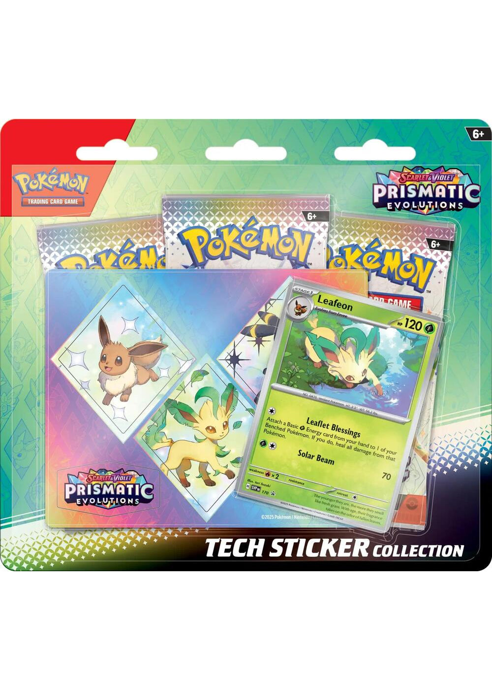 Pokémon TCG SV8.5 Prismatic Evolutions Tech Sticker Collection (Leafeon)