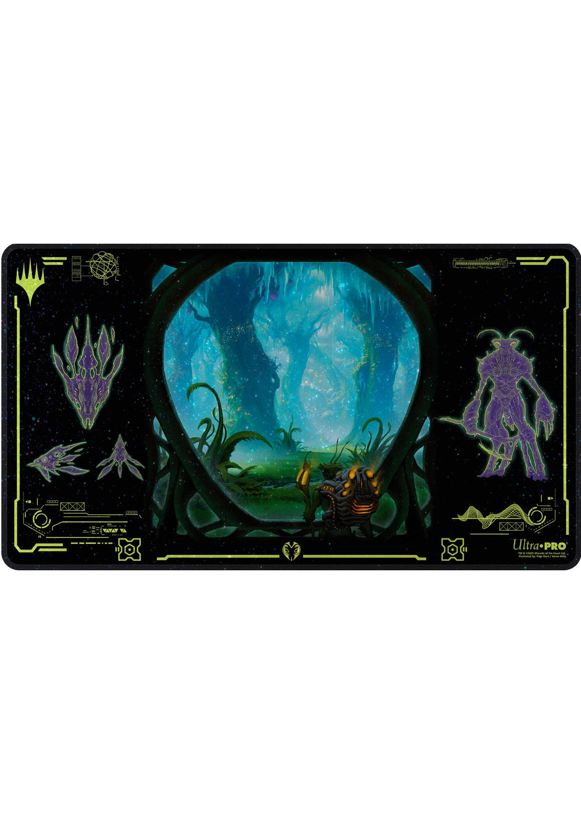 Ultra PRO MTG Edge of Eternities Green Holofoil Playmat