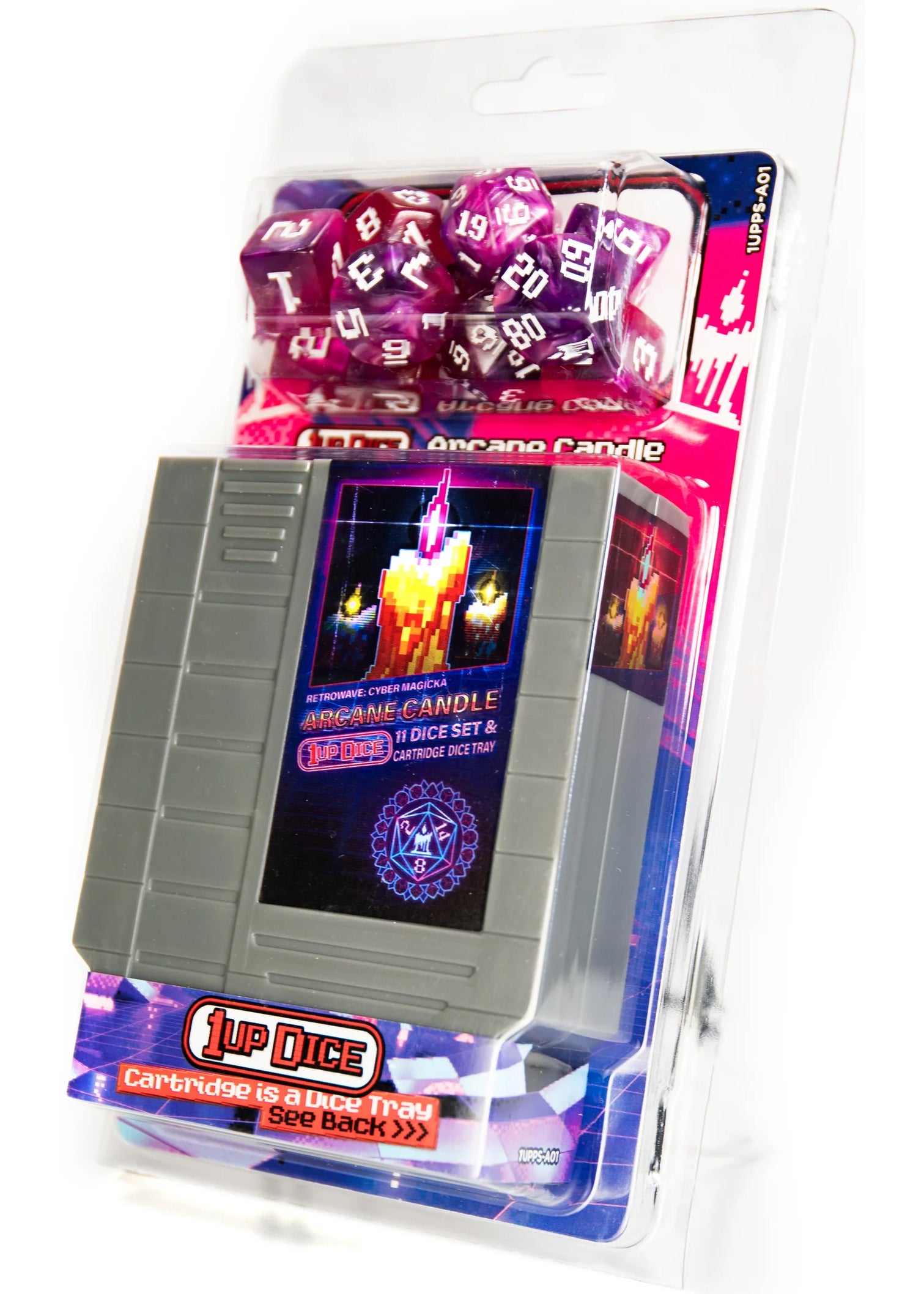 1UP-Dice Arcane Candle Polyhedral Dice Set