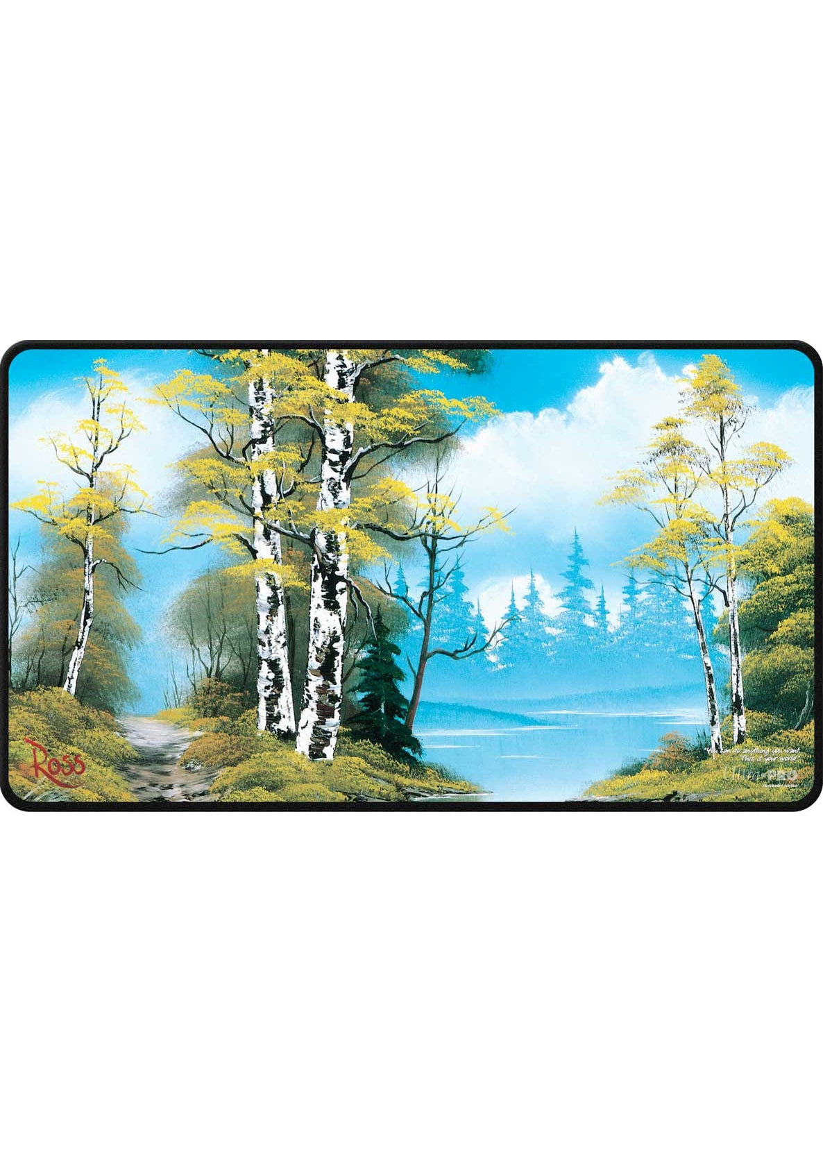 Ultra PRO Playmat Bob Ross Lakeside Path Black Stitch