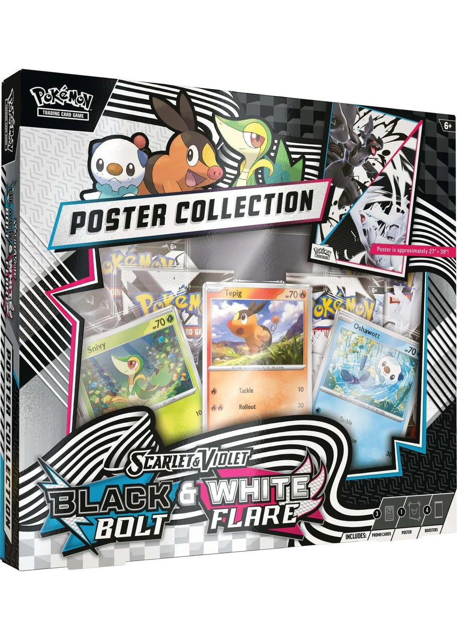 Pokémon TCG Scarlet & Violet Black Bolt & White Flare Poster Collection