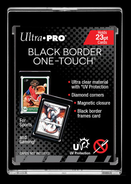 25x Ultra PRO 23pt UV ONE-TOUCH Magnetic Holder Black Border