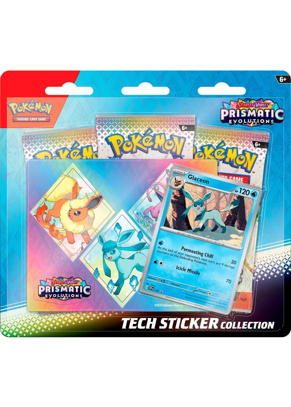 Pokémon TCG SV8.5 Prismatic Evolutions Tech Sticker Collection (Glaceon)